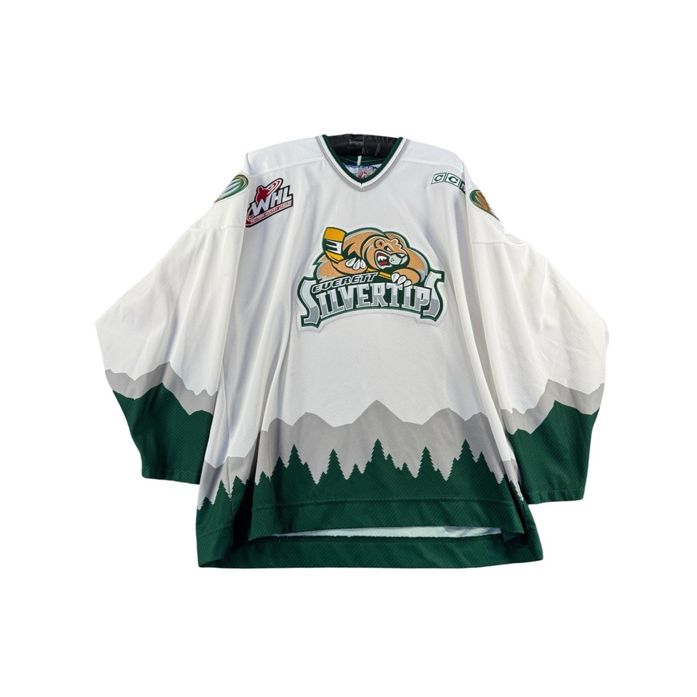 CCM Everett Silvertips WHL Hockey Jersey XXL Official CHL White Green